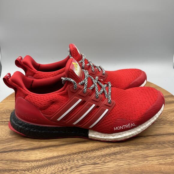 Adidas Ultraboost Shoes Mens Size 10 Red Montreal Limited Edition